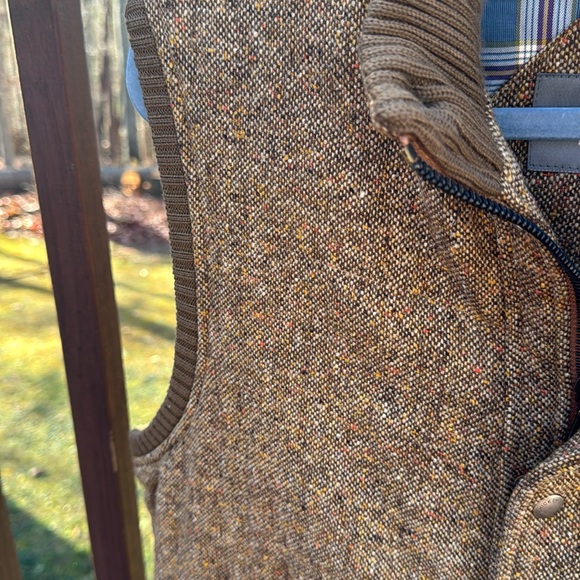 Hickey Freeman Virgin Wool Tweed Style Vest - Picture 2 of 10